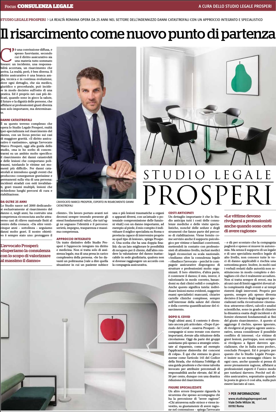Articolo su “La Repubblica”